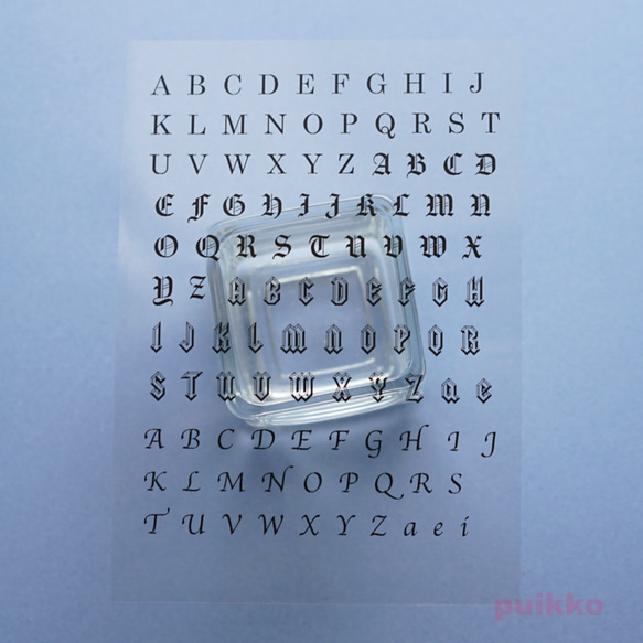 樹脂封裝用英文字母薄膜 第2張的照片