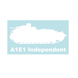戦車ステッカー　A1E1インディペンデント重戦車 2枚目の画像