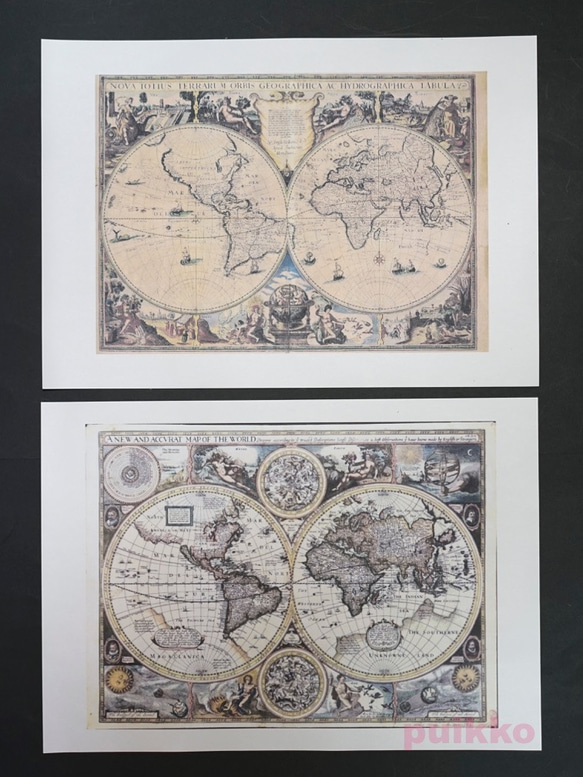 紙製ブックカバー　古地図（カラー） 4枚目の画像