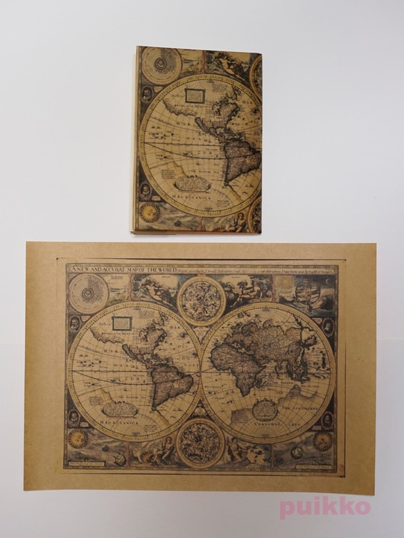 紙製ブックカバー　古地図（カラー） 8枚目の画像