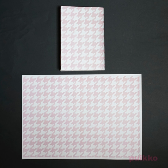 紙製ブックカバー　和柄パターン（カラー） 2枚目の画像