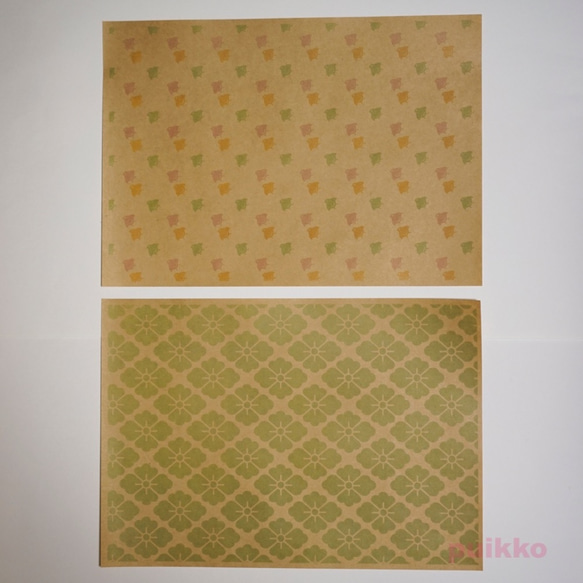 紙製ブックカバー　和柄パターン（カラー） 7枚目の画像