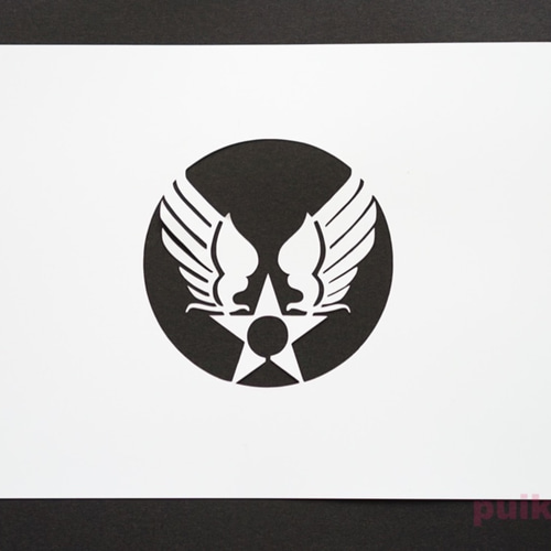 ステンシルシート アメリカ空軍マーク（旧） 型紙 puikko 通販 6805370