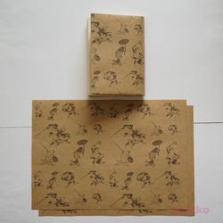 紙製ブックカバー　歌川国芳「金魚づくし」 2枚目の画像