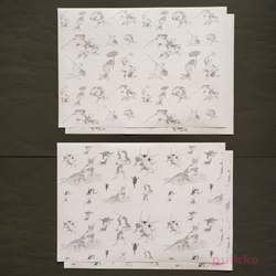 紙製ブックカバー　歌川国芳「金魚づくし」 5枚目の画像