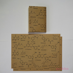 紙製ブックカバー　化学構造式 2枚目の画像