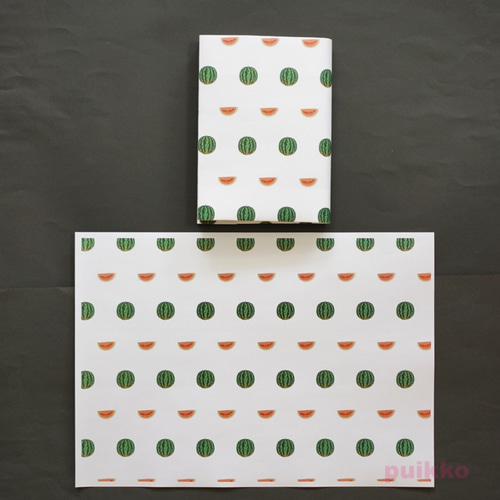 紙製ブックカバー フルーツ（カラー） ブックカバー puikko 通販