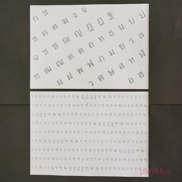 紙製ブックカバー　タイ語 6枚目の画像