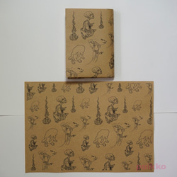 紙製ブックカバー　鳥山石燕　妖怪絵 2枚目の画像