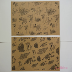 紙製ブックカバー　鳥山石燕　妖怪絵 3枚目の画像