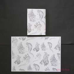 紙製ブックカバー　鳥山石燕　妖怪絵 8枚目の画像