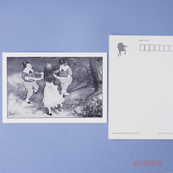 明信片（每套5張）“鏡子之國的愛麗絲”彼得·紐維爾版 第4張的照片