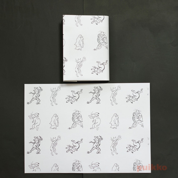 紙製ブックカバー　「鳥獣戯画」2 8枚目の画像