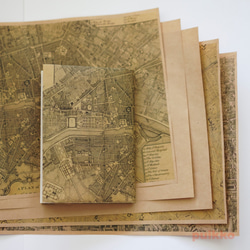 紙質書封面巴黎古代地圖（彩色） 第1張的照片