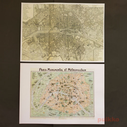 紙質書封面巴黎古代地圖（彩色） 第6張的照片