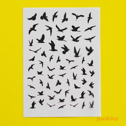 飛ぶ鳥　レジン封入用フィルム 1枚目の画像