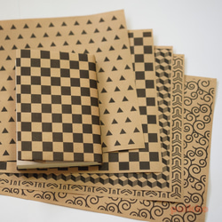 紙製ブックカバー　和柄パターン4 1枚目の画像