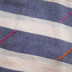 [乐拍子X TURN TURN] [フェアトレードフェアトレード]手編み長袖刺繍刺繍（ストライプ） 3枚目の画像