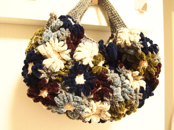 Flower basket (blue)【order products】 第1張的照片