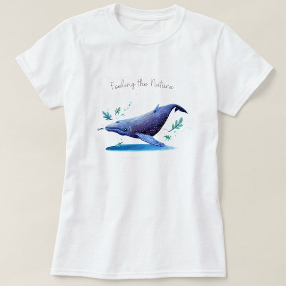 心靈鯨魚 T - shirt 第1張的照片