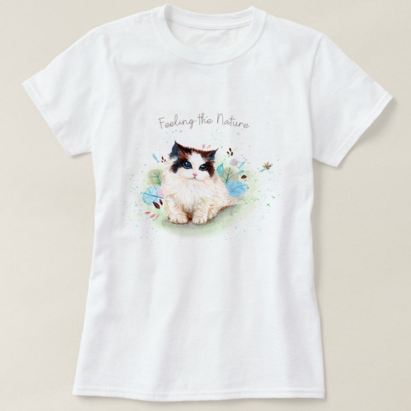 ねこねこTシャツ 1枚目の画像