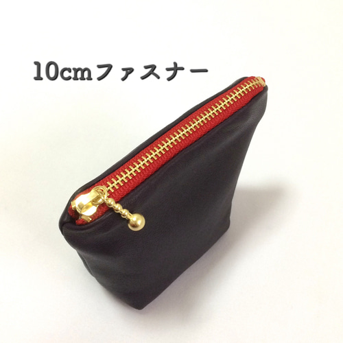 レザーの超ミニポーチ 1点物 小物入れに‼︎ 羊革 ダークパープル