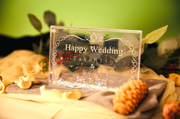 happy wedding フォトスタンド 2枚目の画像