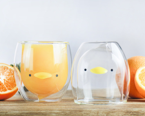 期間限定SALE』ホットドリンクもOK!! ハンドメイドグラス「あひる