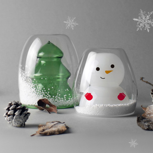 スペシャル早期割♡デザインダブルウォールグラス クリスマス
