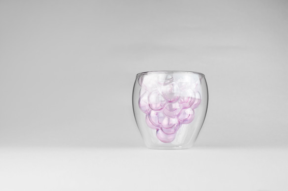 ⭐︎ついに再販⭐︎ 『ぶどう』フルーツシリーズ「新しいワイングラス」ホットドリンクOK 4枚目の画像