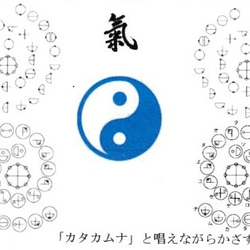 古代文字パワー　カタカムナ文字波動カード小　６．７首　両面印刷の間に裏の文字を封印　電磁波対策に 1枚目の画像