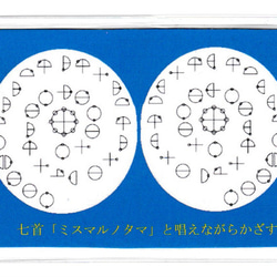 古代文字パワーカタカムナ文字カード　かざすだけで足に気が流れ健康になる　電磁波対策に 2枚目の画像