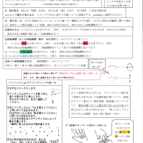 ゼロ磁場ダウジングロッド(オーラメーター) オーリングテスの ゼロ磁場ダウジングロッド(オーラメーター) オーリングテスの