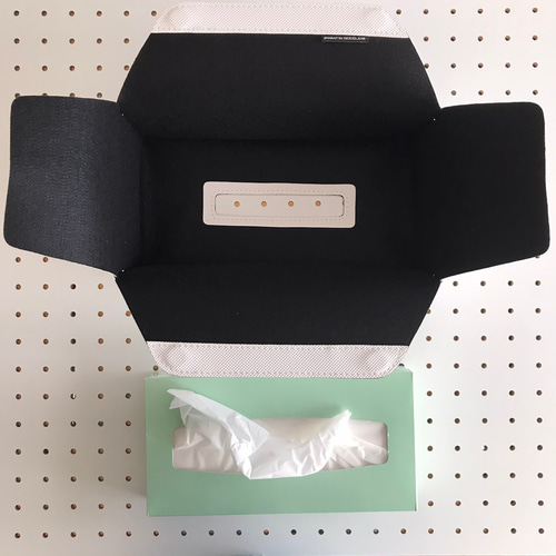 ミニマルティッシュケース / ホワイト その他インテリア雑貨 ELEMOOD