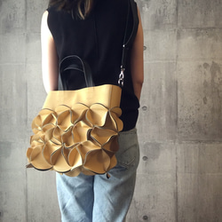 幾何学的なお花のトートバッグ/6465MUS 2枚目の画像