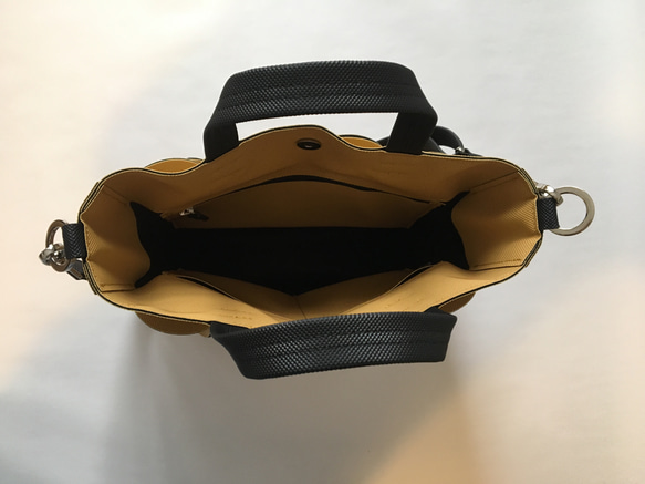 幾何学的なお花のトートバッグ/6465MUS 6枚目の画像