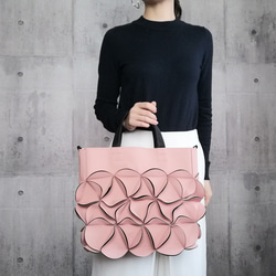 幾何学的なお花のトートバッグ/6465MUS トートバッグ ELEMOOD