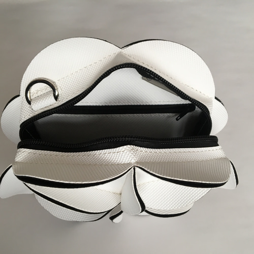 ELEMOOD エレムード幾何学的なお花の2wayウエストバッグ・ポシェット 幾何学的なお花の2wayウエストバッグ・ポシェット/6535RED