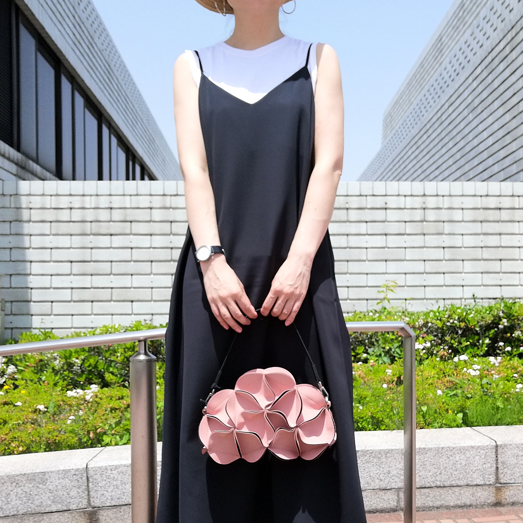 3Way幾何学的なお花のポシェット/6493PINK