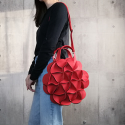 ELEMOOD エレムード幾何学的なお花の2wayウエストバッグ・ポシェット 2wayリュック・ショルダー 幾何学的なお花のバッグ - ELEMOOD