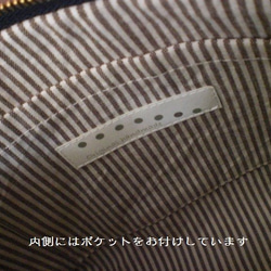 リングボ－ダ－  化粧ポーチ マチ付きポ－チ 内側ポケット付き yellow 3枚目の画像