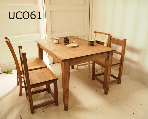 美品　大塚家具　天然木オーク材無垢　ダイニングテーブル　テーパー角脚　W1500 1_896c0cd5686886ffa4aca4ff933a