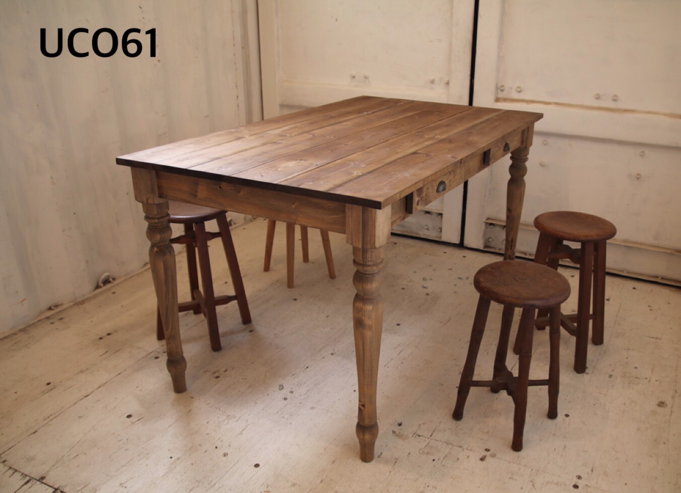 天然木　無垢　ローテーブル　アンティーク　レトロ　ダイニングテーブル ダイニングテーブル 幅160cm 古木 古材 無垢材 ヴィンテージ調