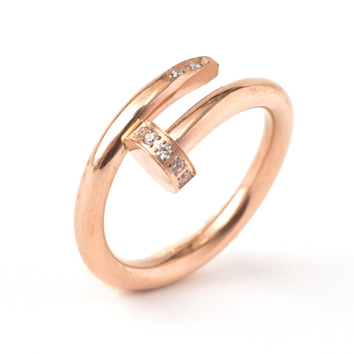 大人気☆スワロ付き一本の釘リング 指輪・リング RiNma 通販