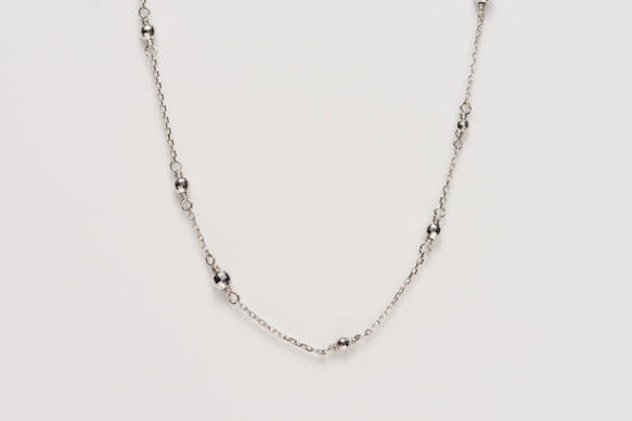 K10YG Station Necklace  “大江戸線”  50.0cm 4枚目の画像