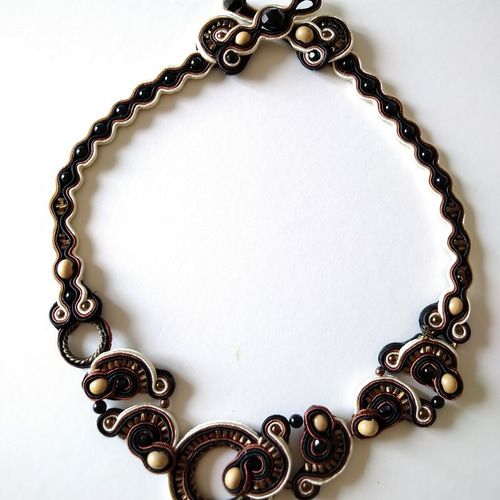 ソウタシエネックレス soutache ネックレス・ペンダント ソウタ