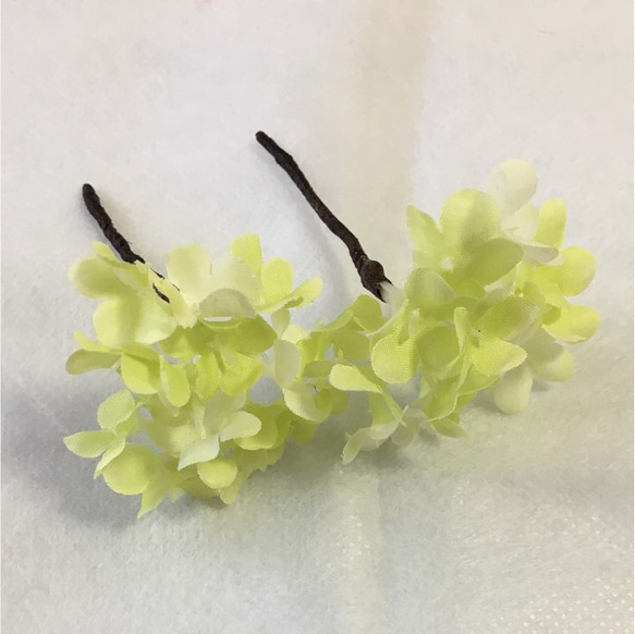 ひまわりと紫陽花のヘッドアクセサリ 4枚目の画像