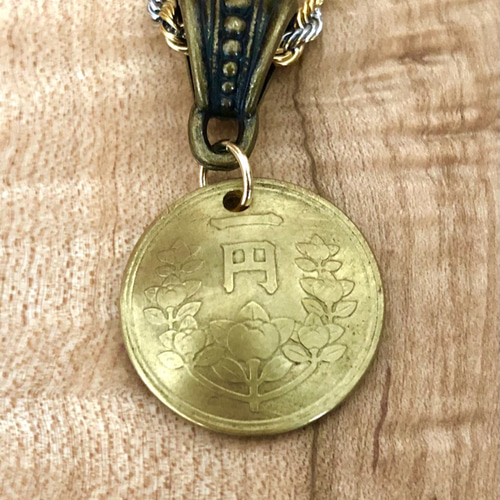 送料無料＊ 日本昭和23年 1円硬貨 コイン ペンダントネックレス