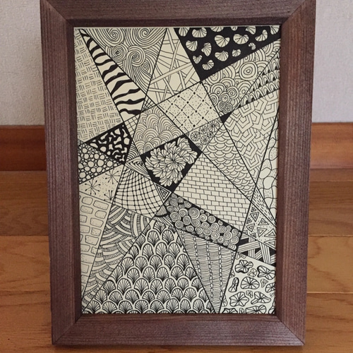 手描き絵 星 ゼンタングル風 インテリア イラスト DnR Originals 通販