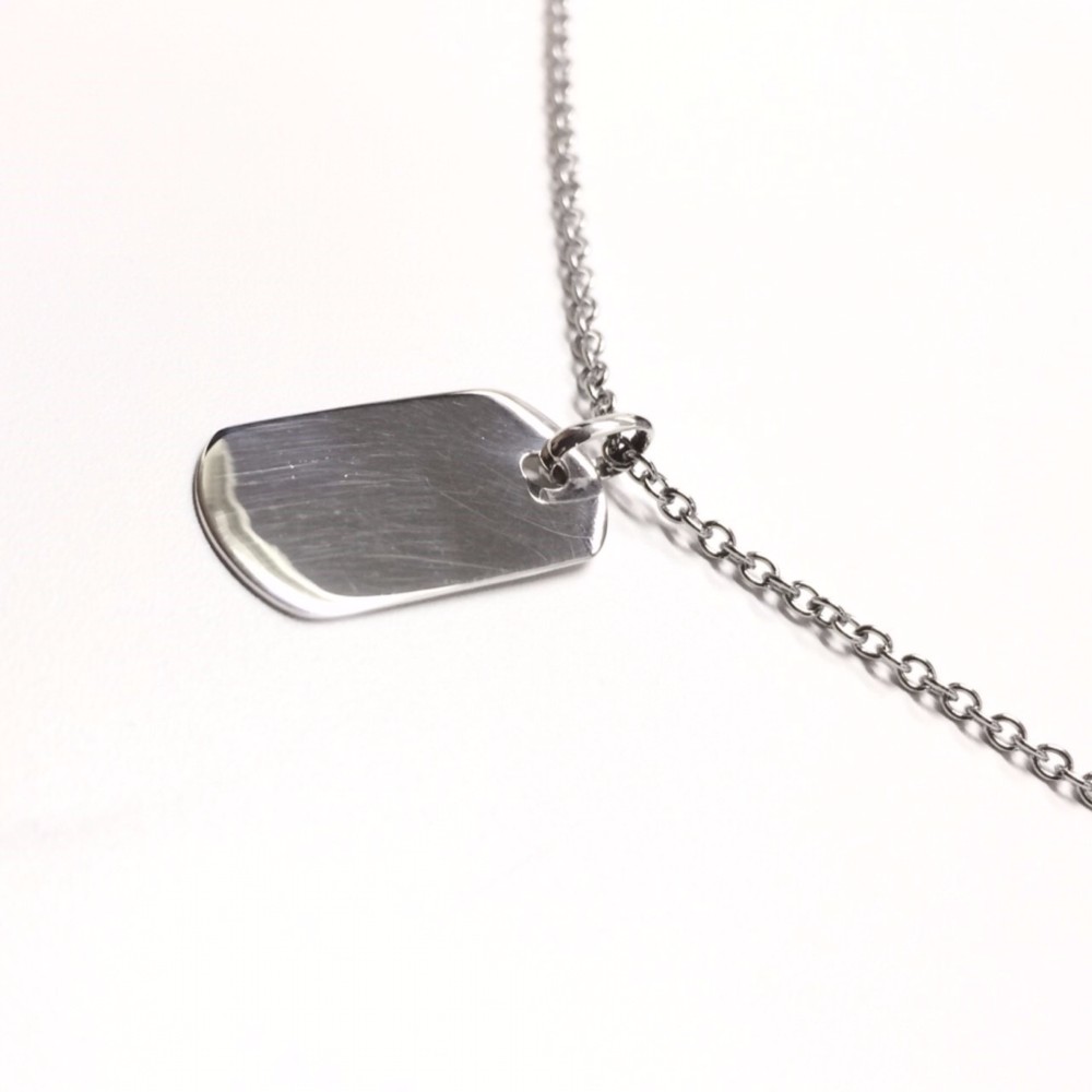 刻印可能】シルバー925製ドッグタグネックレス ネックレス